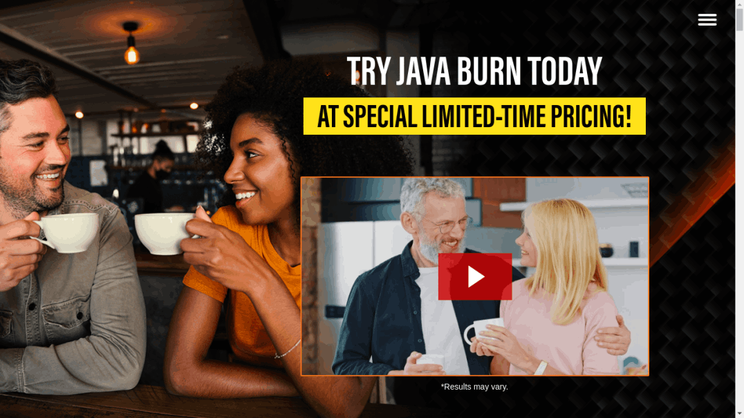 Java Burn check out page